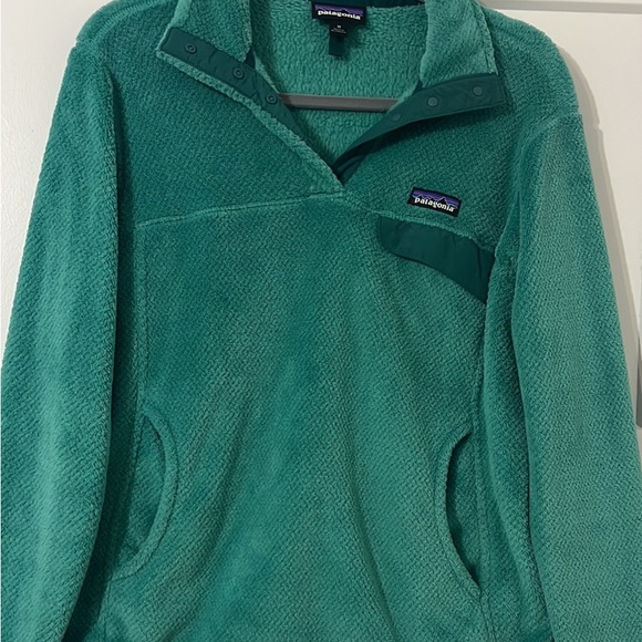 Teal patagonia snap fleece - Picture 1 of 1